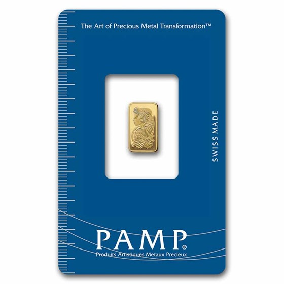 1 gram Gold Bar - PAMP Suisse Lady Fortuna (In Assay) 1 gram Gold Bar - PAMP Suisse Lady Fortuna (In Assay)